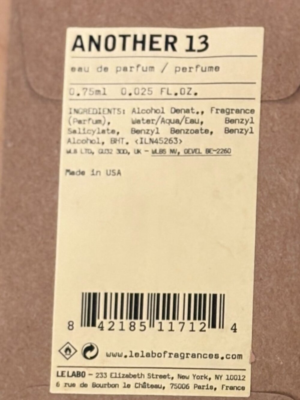 Le Labo Trio Fleur D Oranger 27, Another 13, Jasmin 17 Sealed New - Picture 3 of 4